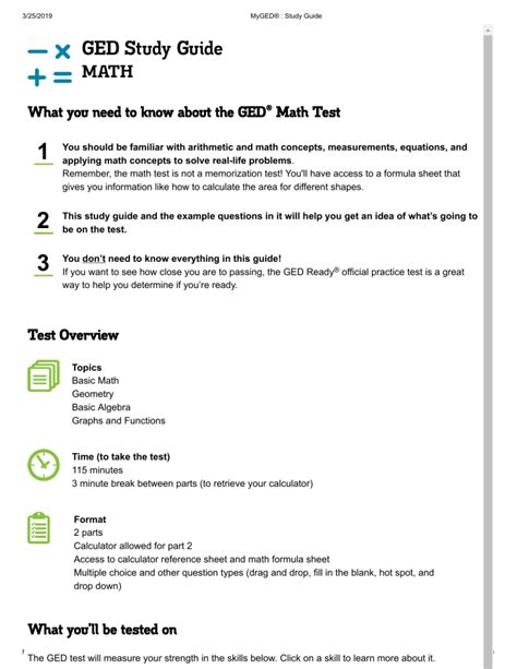 washington state ged study guide